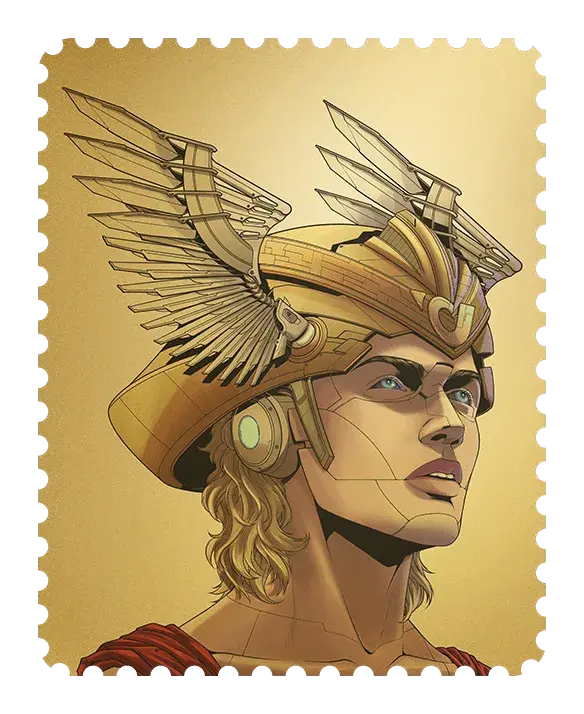 Crypto Stamp Art Gold 2022 – Mercury
