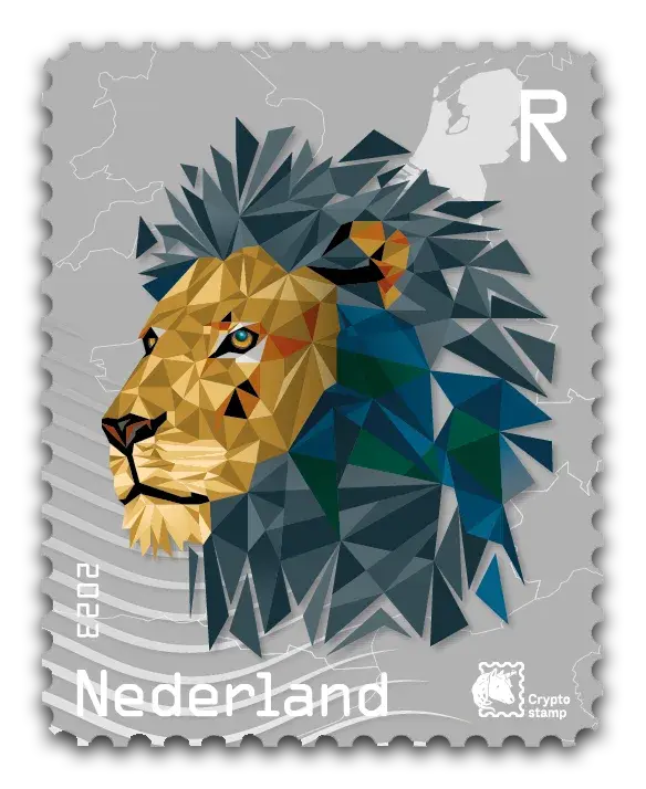 Lion — NL Crypto Stamp 2