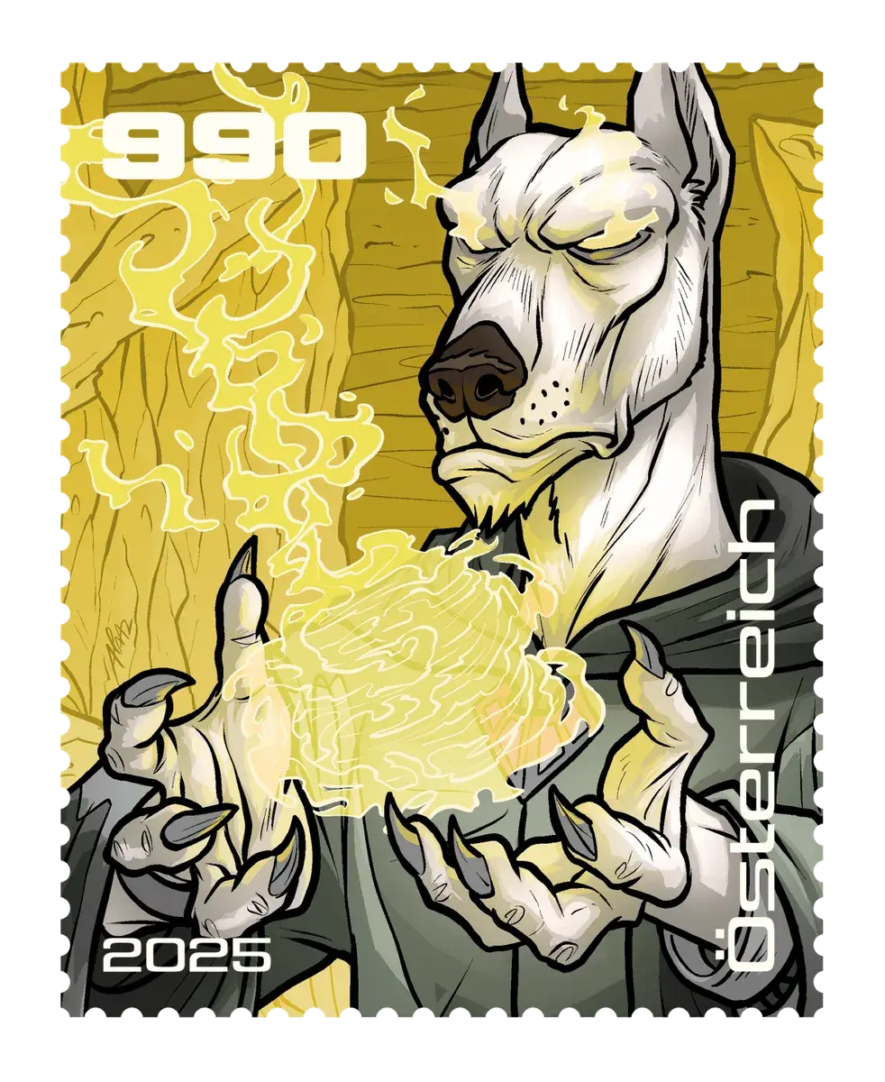 Cassius – Yellow, postage stamp by Austrian Post (Österreichische Post)