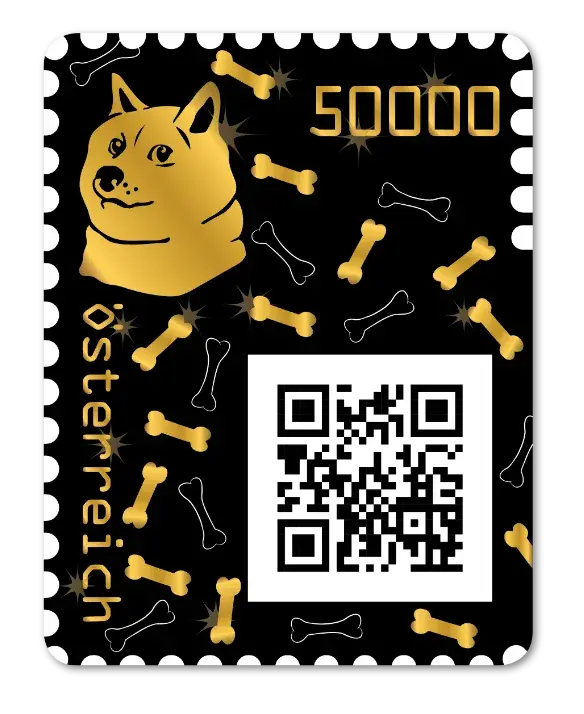 Doge — Crypto Stamp Gold Edition
