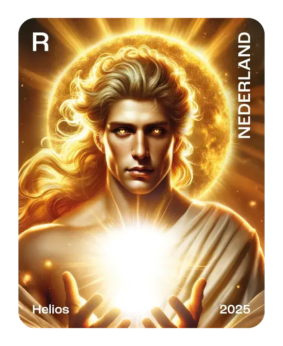 Gold Edition Helios — Crypto Stamp Gold Edition NL – Gold, postage stamp by PostNL (Koninklijke PostNL B.V.)
