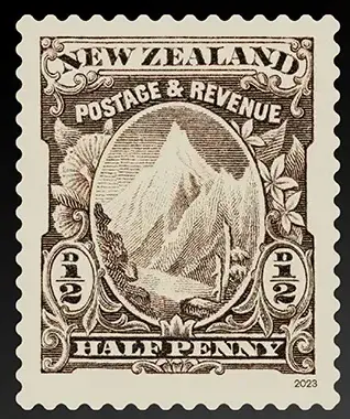 1898 Pictorials Series 1 – 1898 Pictorials – Mount Cook (½d), postage stamp by NZ Post (New Zealand Post)